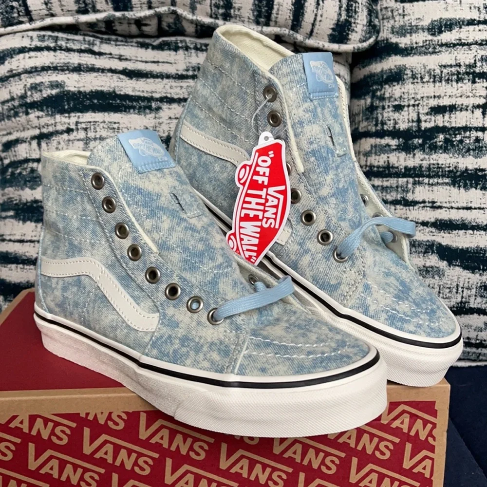 Vans Sk8-Hi Tapered Denimdstry Winter Sky Marshmalow MENS - Picture 6 of 16